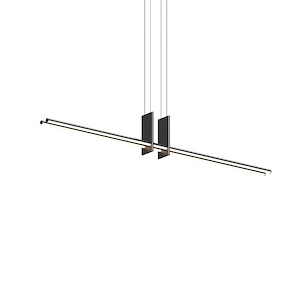 Fino Duo - 60W 2 LED Pendant-8.75 Inches Tall and 59.25 Inches Wide