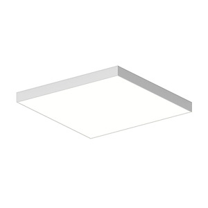 Pi - 72W 1 LED Square Flush Mount-4 Inches Tall and 30 Inches Wide - 1336766