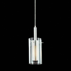 Zylinder - 1 Light Pendant-16.50 Inches Tall and 6.50 Inches Wide