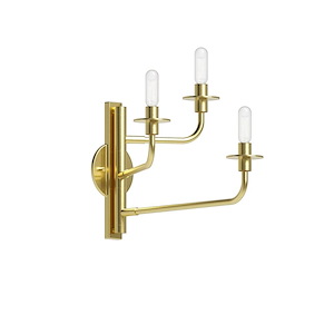 Atelier - 3 Light Wall Sconce In Contemporary Style-12.75 Inches Tall and 19 Inches Wide