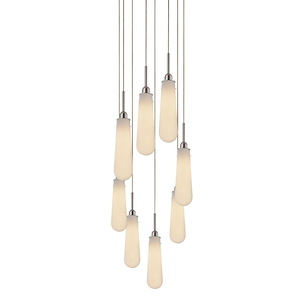 Teardrop - 8 Light Pendant In Contemporary Style-18 Inches Tall and 18.50 Inches Wide - 1218213