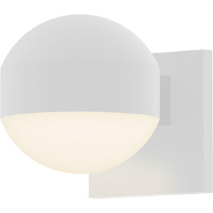 REALS - 1 LED Dome Cap and Dome Lens Wall Sconce-5 Inch Tall and 5 Inch Wide - 1395809