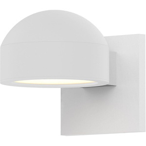 REALS - 1 LED Dome Cap and Plate Lens Wall Sconce-3.25 Inch Tall and 5 Inch Wide - 1395812