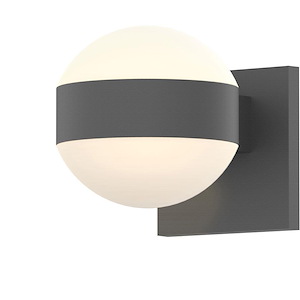 REALS - 2 LED Dome Lenses Wall Sconce-5 Inch Tall and 5 Inch Wide - 1395817
