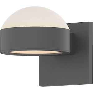 REALS - 2 LED Dome and Plate Lens Wall Sconce-3.25 Inch Tall and 5 Inch Wide - 1395820