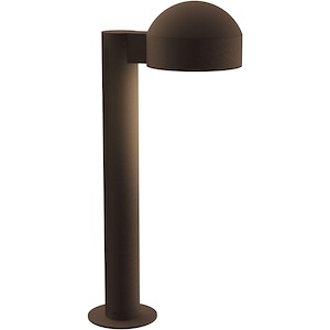 REALS - 1 LED Dome Cap and Plate Lens Bollard-17.75 Inch Tall and 5 Inch Wide - 1395836