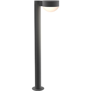 REALS - 1 LED Plate Cap and Dome Lens Bollard-28 Inch Tall and 5 Inch Wide - 1395853