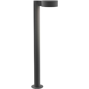 REALS - 1 LED Plate Cap and Plate Lens Bollard-28 Inch Tall and 5 Inch Wide - 1395856