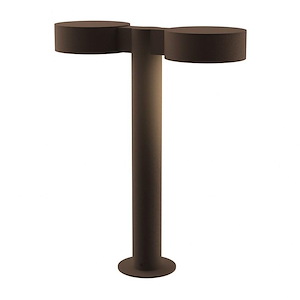 Reals - LED Double Bollard In Contemporary Style-16 Inches Tall and 5 Inches Wide - 1278033