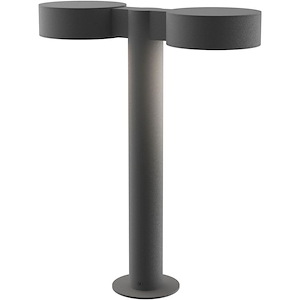 REALS - 2 LED Plate Cap and Plate Lens Double Bollard-16 Inch Tall and 5 Inch Wide - 1395864