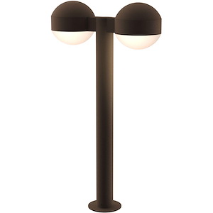 REALS - 2 LED Plate Cap and Plate Lens Bollard-23.75 Inch Tall and 5 Inch Wide - 1395865