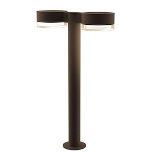 Reals - LED Double Bollard In Contemporary Style-22 Inches Tall and 5 Inches Wide