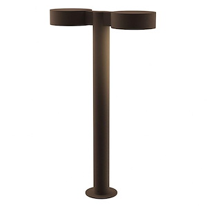 Reals - LED Double Bollard In Contemporary Style-22 Inches Tall and 5 Inches Wide