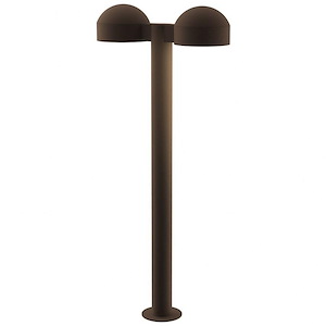 Reals - LED Double Bollard In Contemporary Style-28 Inches Tall and 5 Inches Wide - 1277954