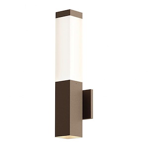 Square Column - 2 LED Wall Sconce-19.5 Inches Tall