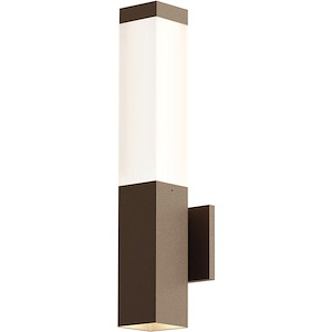 Square Column - 2 LED Wall Sconce-19.5 Inch Tall and 3 Inch Wide - 1011897