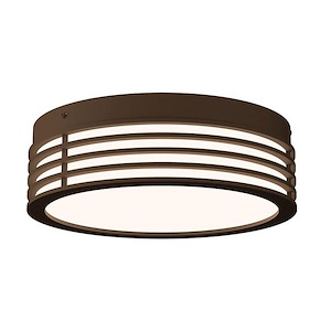 Marue - 30W 1 LED Round Flush Mount In Modern Style-3.5 Inches Tall and 10.75 Inches Wide - 1096302
