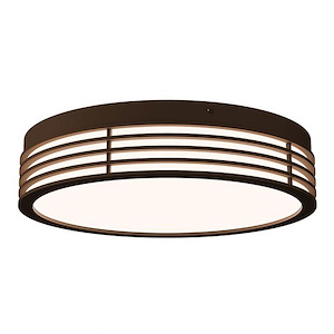 Marue - 50W 1 LED Round Flush Mount In Modern Style-3.5 Inches Tall and 14.75 Inches Wide
