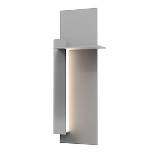 Backgate - 13W 1 LED Left Wall Sconce In Modern Style-20 Inches Tall and 8.25 Inches Wide