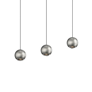 Hemisphere - 24W 3 LED Linear Pendant In Contemporary Style-4 Inches Tall and 10.75 Inches Wide - 1286638