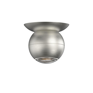 Hemisphere - 8W 1 LED Flush Mount In Contemporary Style-4.25 Inches Tall and 4 Inches Wide