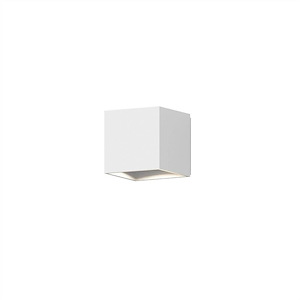Qube - 10W 2 LED Small Wall Sconce-3.25 Inches Tall and 3.25 Inches Wide
