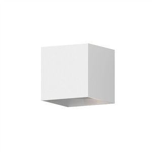 Qube - 14W 2 LED Large Wall Sconce-5.25 Inches Tall and 5.25 Inches Wide