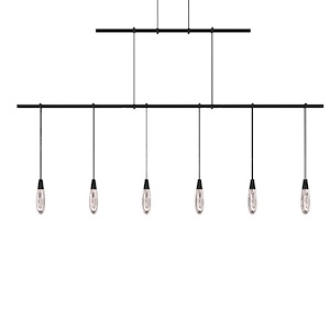 Suspenders - LED 2-Tier Linear Pendant In Modern Style-48 Inches Wide