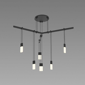Suspenders - 9.6W LED Tri-Bar Pendant In Style-15 Inches Tall and 24 Inches Wide - 1118027