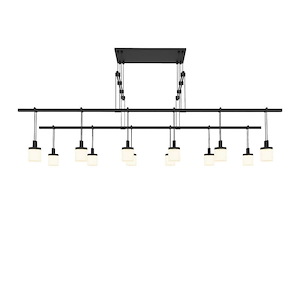 Suspenders - LED 2-Tier Tandem Pendant In Modern Style-48 Inches Wide - 1118035