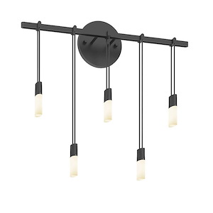 Suspenders - LED Staggered Bar Wall Sconce In Modern Style-15.25 Inches Tall and 18.5 Inches Wide