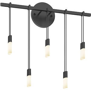 Suspenders - 8W 5 LED Wall Sconce-15.25 Inch Tall and 18.5 Inch Wide - 1118069