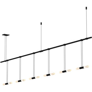 Suspenders - 20.4W 6 LED Pendant-13 Inch Tall and 73 Inch Wide - 1118030