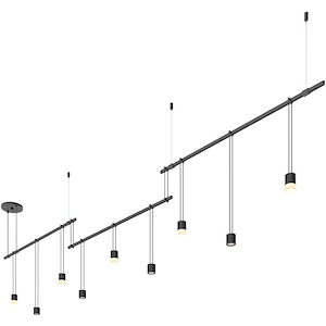 Suspenders - 40.5W 9 LED Pendant-20 Inch Tall and 104 Inch Wide - 1278000