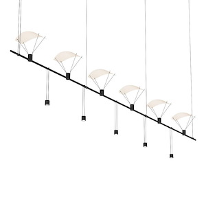 Suspenders - LED 3-Bar In-Line Linear Pendant In Modern Style-23 Inches Tall and 110 Inches Wide - 1118036