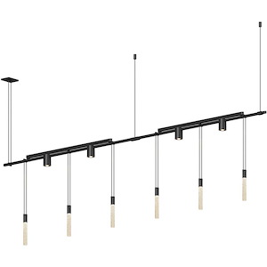 Suspenders - 47.4W 12 LED Pendant-25 Inch Tall and 73 Inch Wide - 1118031