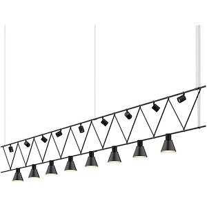 Suspenders - 136W 17 LED Pendant-21 Inch Tall and 170 Inch Wide - 1118058