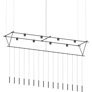 Suspenders - 112W 20 LED Pendant-56 Inch Tall and 170 Inch Wide - 1118073