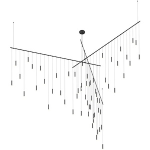 Suspenders - 124W 62 LED Pendant-98 Inch Tall and 137.25 Inch Wide - 1118049