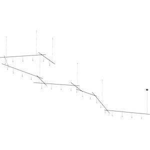 Suspenders - 58W 25 LED Pendant-19 Inch Tall and 85 Inch Wide - 1118028