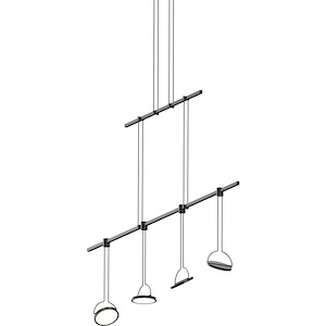 Suspenders - 16W 4 LED Pendant-24 Inch Tall and 37 Inch Wide - 1118034