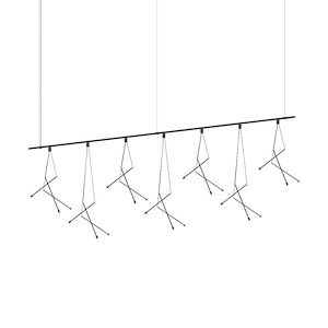 Suspenders - 63W 21 LED 1-Tier Linear Branch Pendant In Modern Style-29 Inches Tall and 97 Inches Wide - 1118054