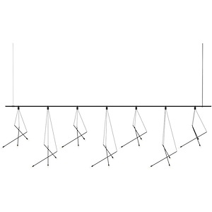 Suspenders - 18W 21 LED Pendant-29 Inch Tall and 97 Inch Wide - 1118054