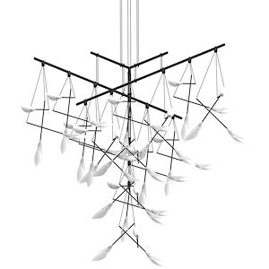 Suspenders - 38W 15 LED Pendant-49 Inch Tall and 78.25 Inch Wide - 1145778