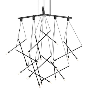 Suspenders - 15W 6 LED Pendant-28.25 Inch Tall and 32 Inch Wide - 1118071