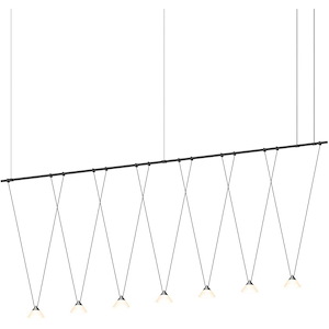 Suspenders - 25W 7 LED Pendant-34 Inch Tall and 97 Inch Wide - 1118056