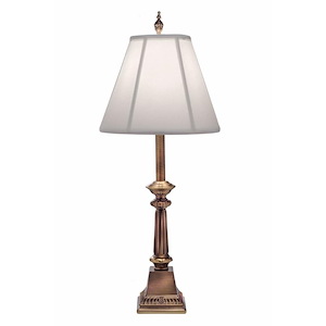 31 Inch High Antique Brass Buffet Lamp