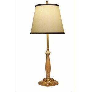 30 Inch High French Gold Floral Style Buffet Lamp