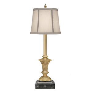 1 Light Buffet Lamp with USB and Outlet-27 Inches Tall