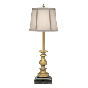 1 Light Buffet Lamp with USB and Outlet-27 Inches Tall